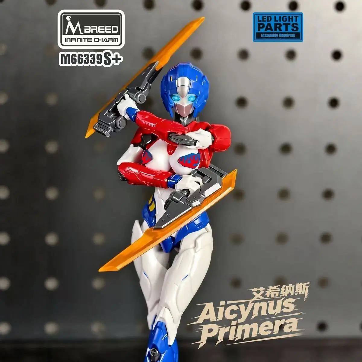 Neue Original Transformation Action-figuren Spielzeug Aicynus Primera Arcee Charming Mecha Rot Und Blau Op M66339s Montage Modell Spielzeug