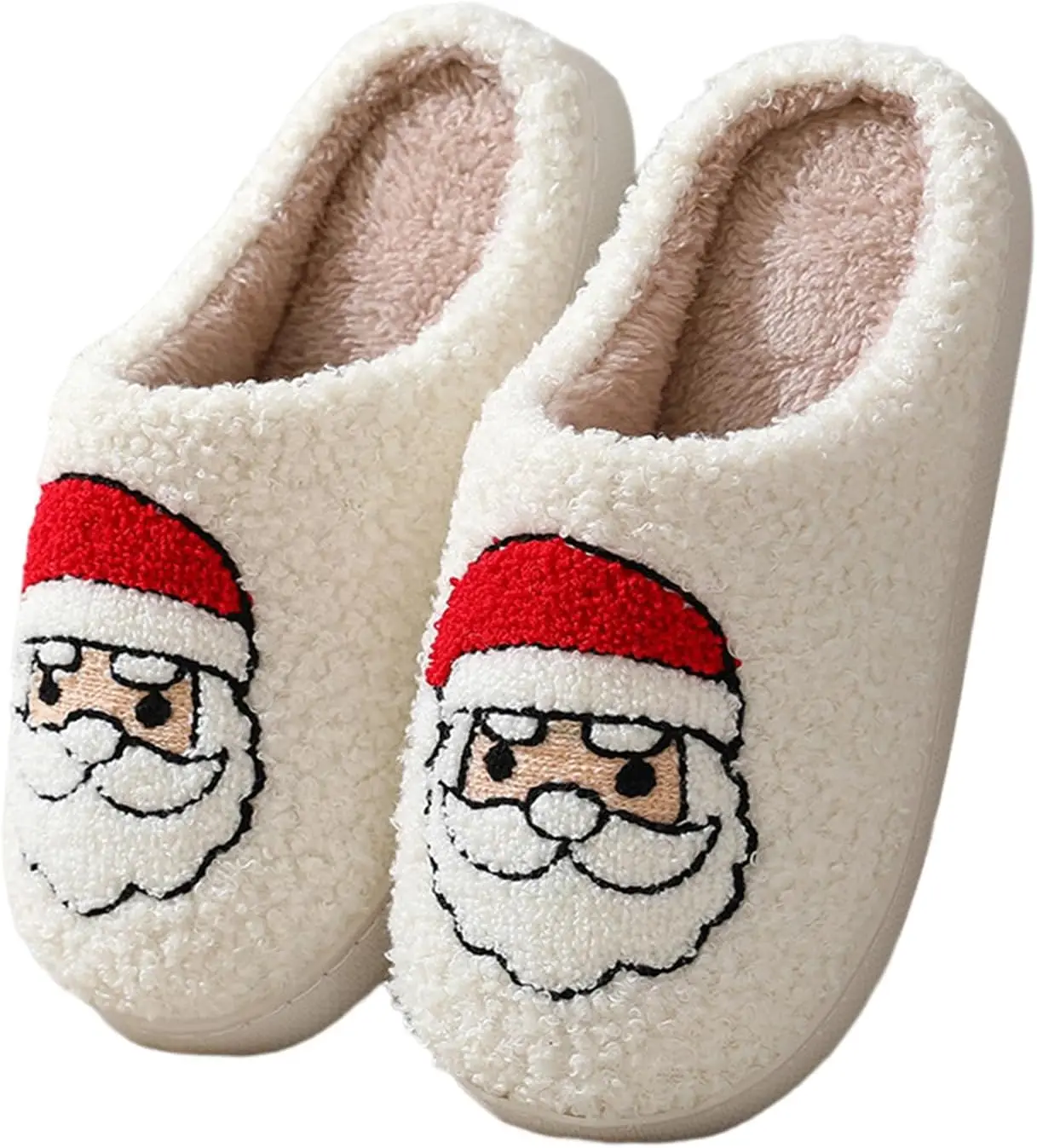 Christmas Slippers Plush Non-Slip Home Shoes Fleece Lined Warm Footwear - Image 2