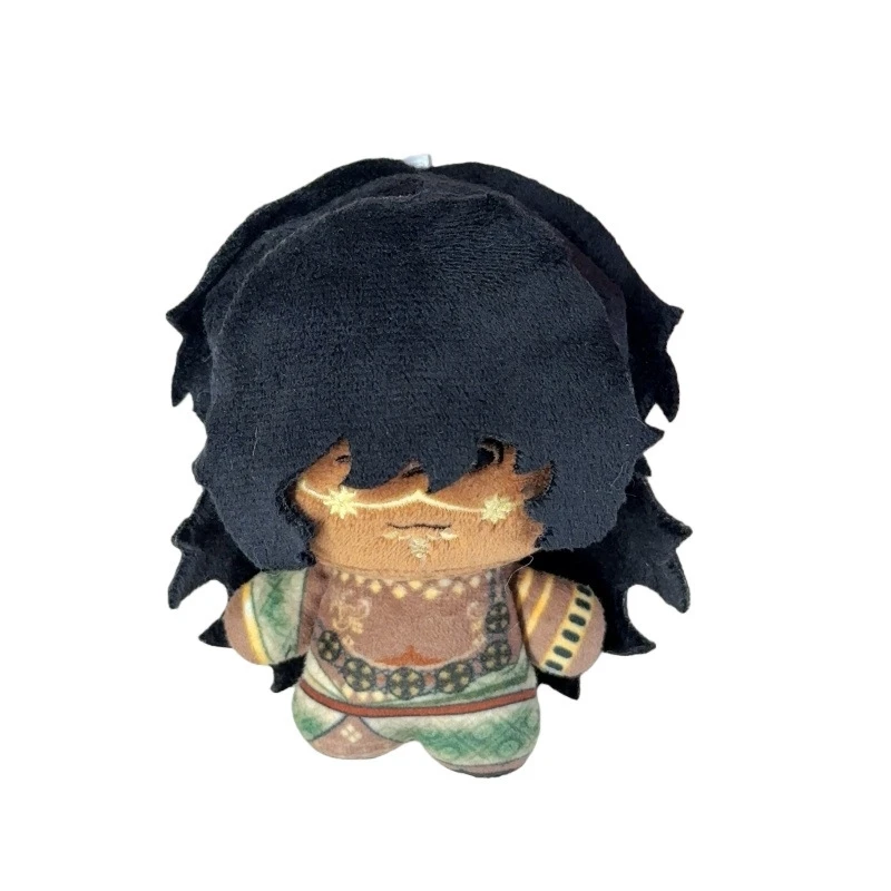 Porte-clés en peluche avec personnage de jeu de 10cm, poupée peau foncée, Mini jouet en peluche doux, breloque suspendue pour enfants et adolescents, sac à dos, cadeau d'anniversaire