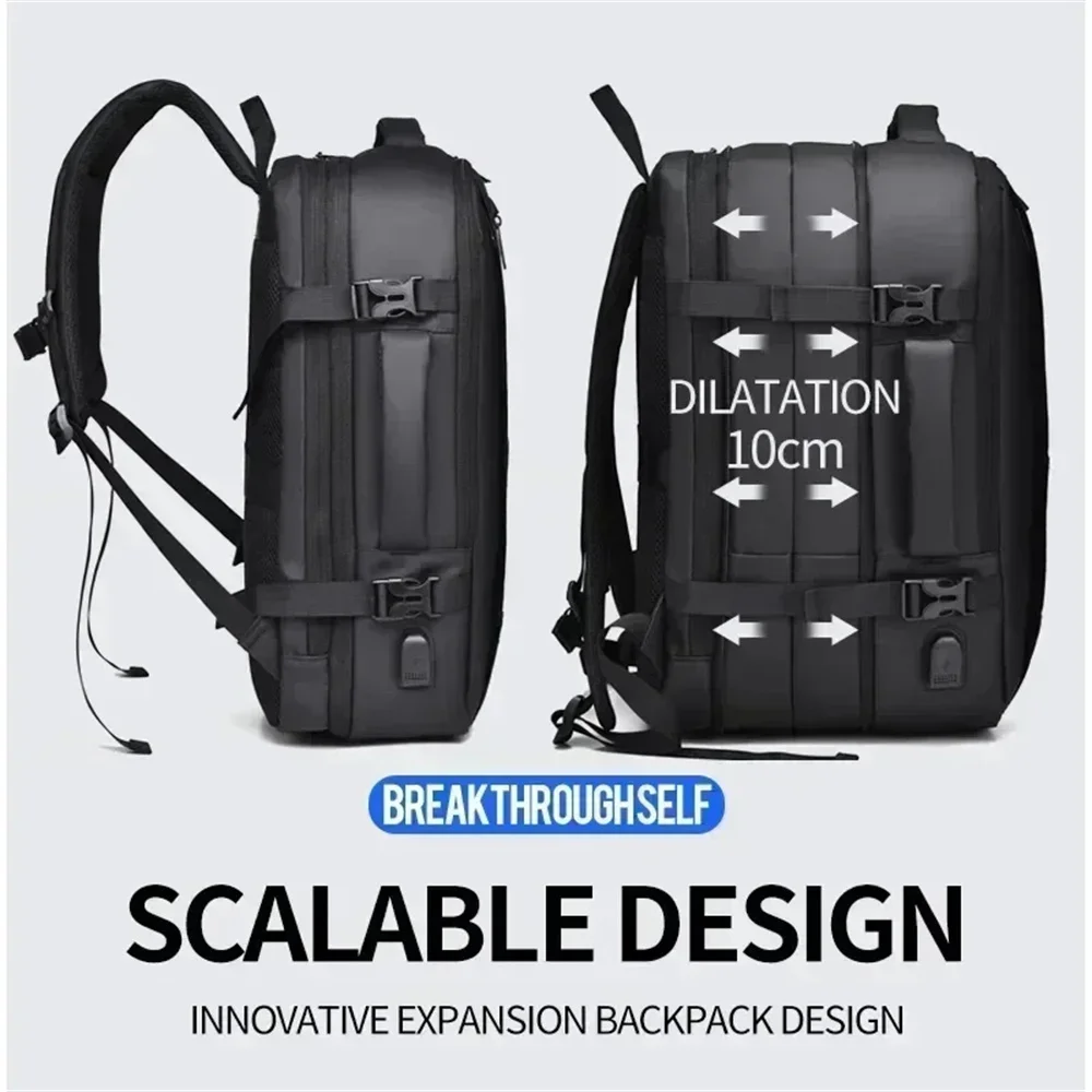 Men Business Backpack Laptop Backpack Multi Expandable Waterproof USB Bag Travel Bag Daily Commute Backpack Mochilas Рюкзак 백팩