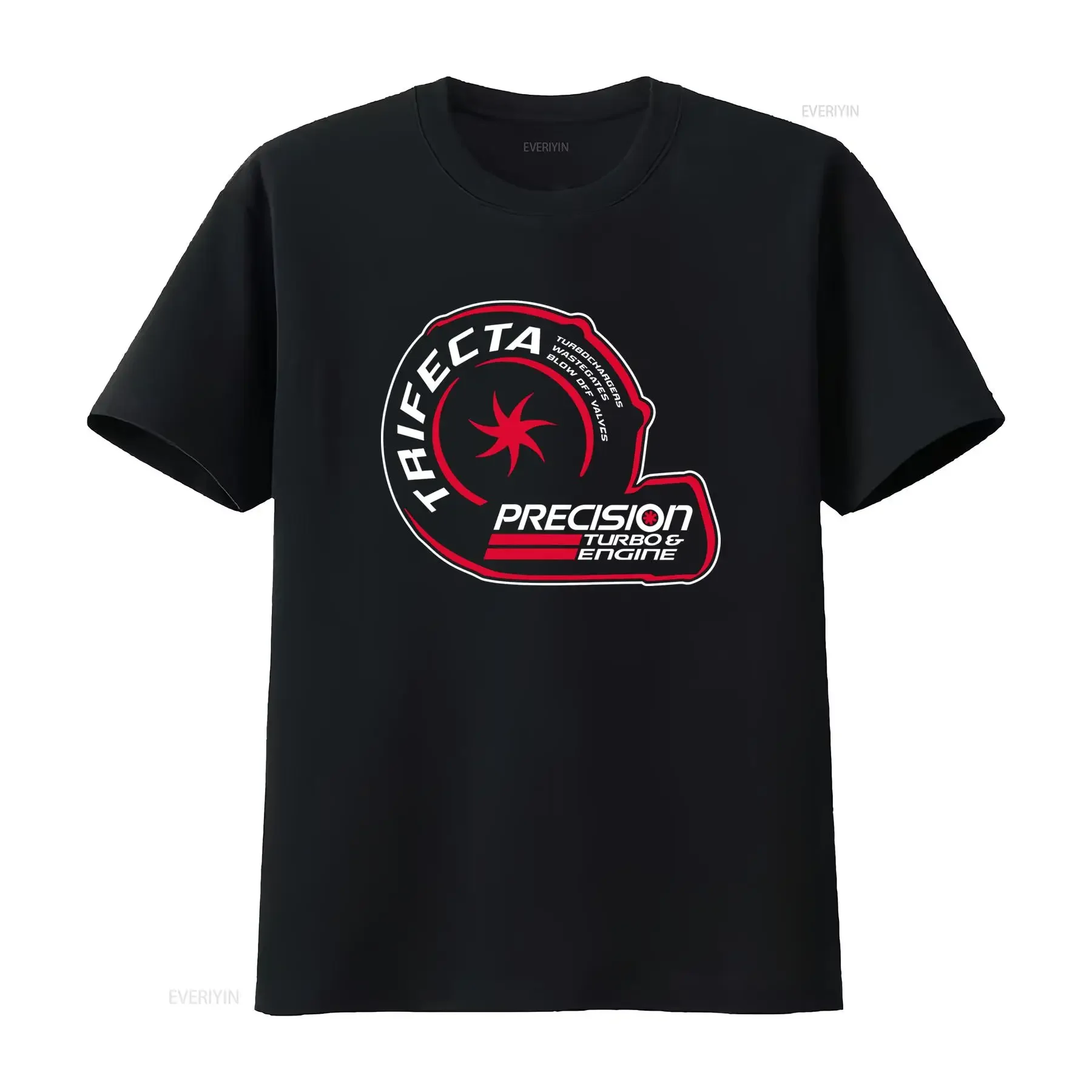 New Precision Turbo Engine Logo Men's T Shirt Funny Design Size S to 5XL vintage Washed Slightly designer clothes Versatile