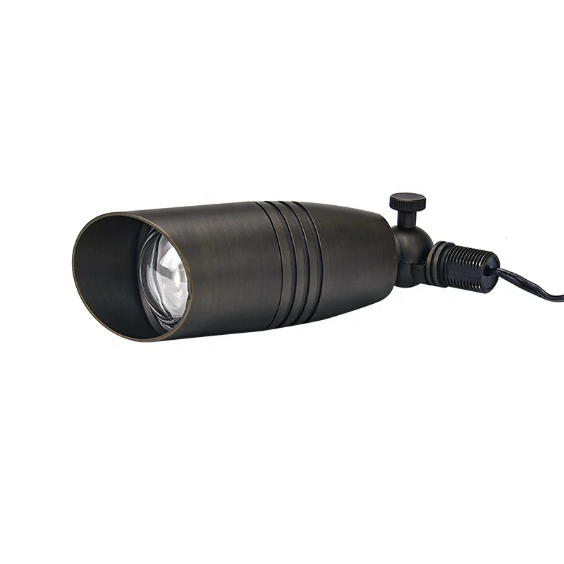 USA Warehouse Antique Bronze LED Low Voltage Landscape Lighting Brass Spot Light up Lights with ETL Certificate