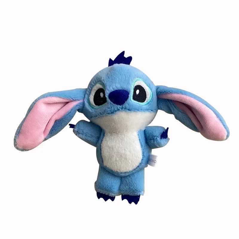 14cm Disney Stitch Plush Doll Pendant Keychain Kawaii Cartoon Charm Backpack Bag Decoration Children Toys Friends Birthday Gifts