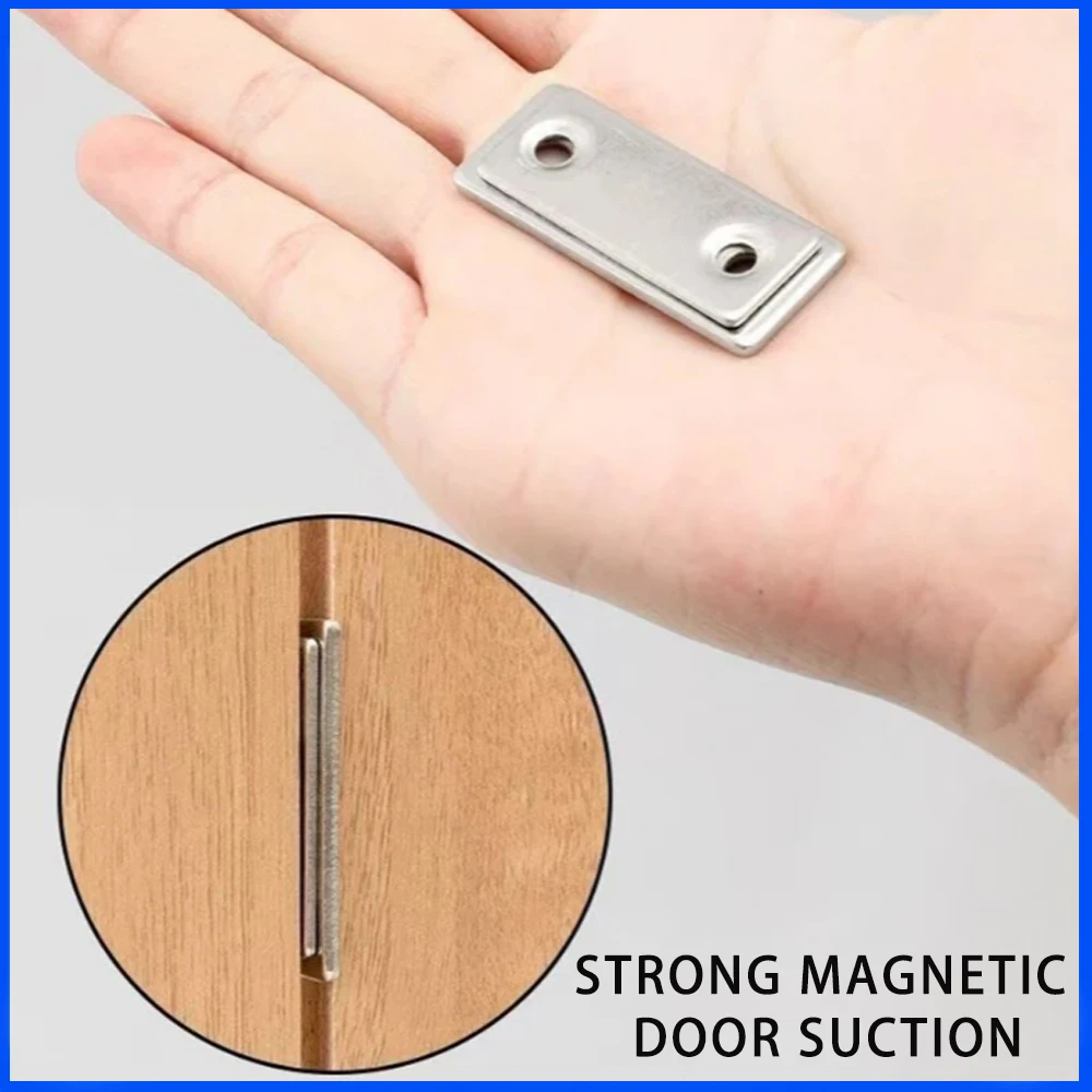 Strong Magnetic Cabinet Catches Ultra-Thin Door Magnets Stops Invisible Adhesive Drawer Magnet Catch for Kitchen Closet Closer