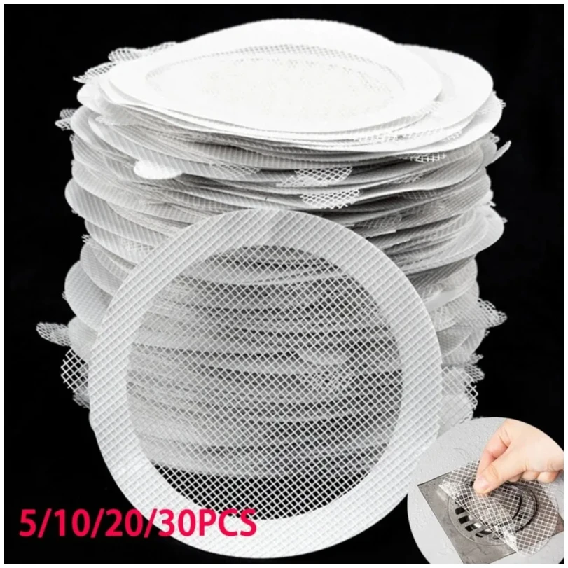 

Disposable Anti-blocking Filter Floor Drain Sticker Mesh Hair Catcher Stopper Shower Drain Cover Kitchen Bathroom Sink Blocker