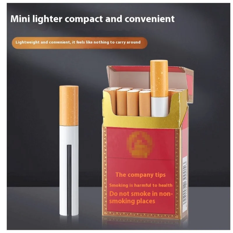 Mini Kerosene Lighter Cigarette Matchstick Lighter Classic Retro Open Flame Durable Lighter Multifunctional Men\'s Gift