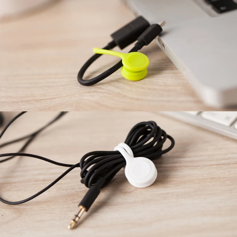 Суперсильная магнитная стяжка для намотки кабеля, настольный держатель для шнура, органайзер