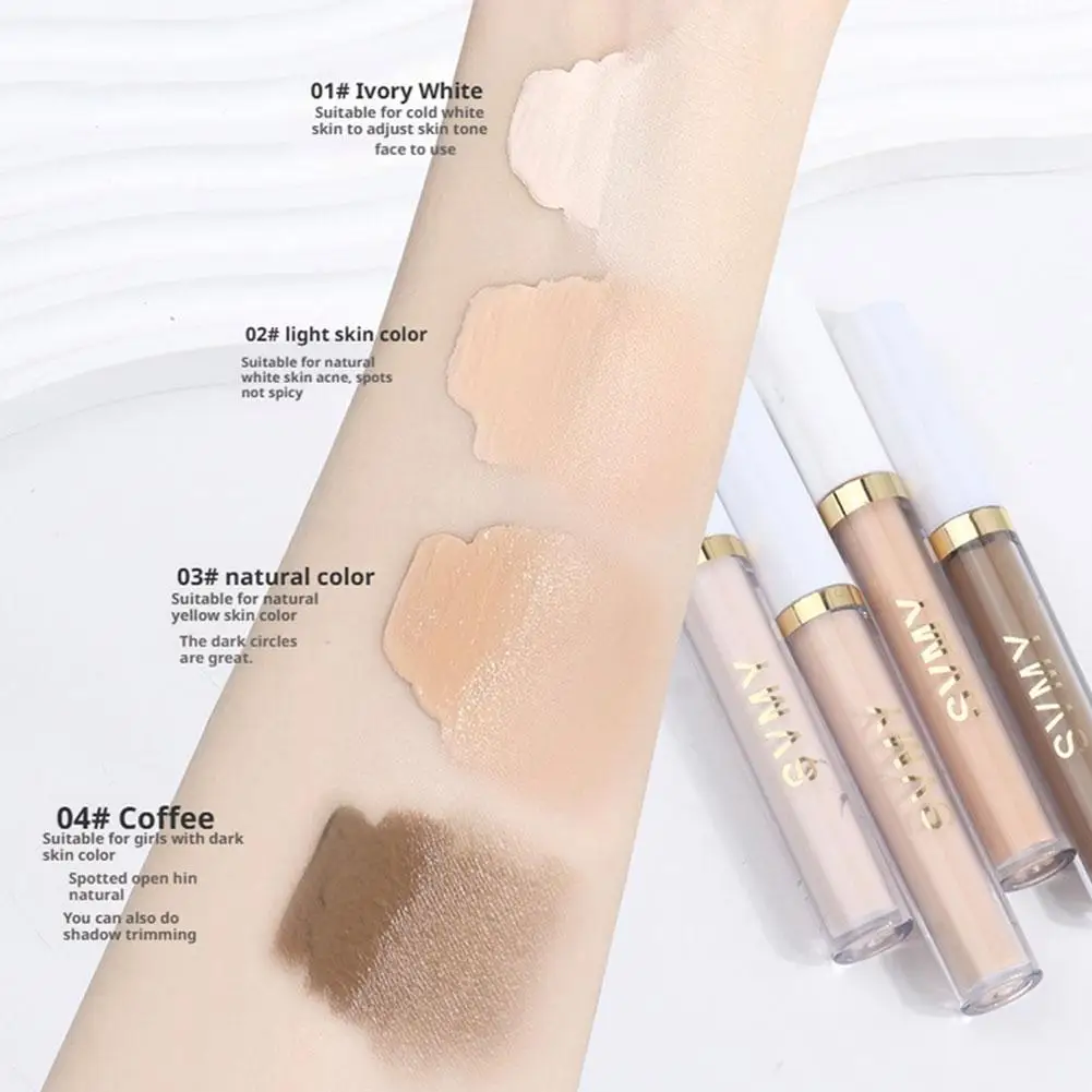 คอนซีลเลอร์ชนิดน้ำกันน้ำรองพื้นครีมเนื้อแมทปกปิดสูงควบคุมความมันคอนซีลเลอร์ให้ความชุ่มชื้นมืออาชีพแต่งหน้าใบหน้า