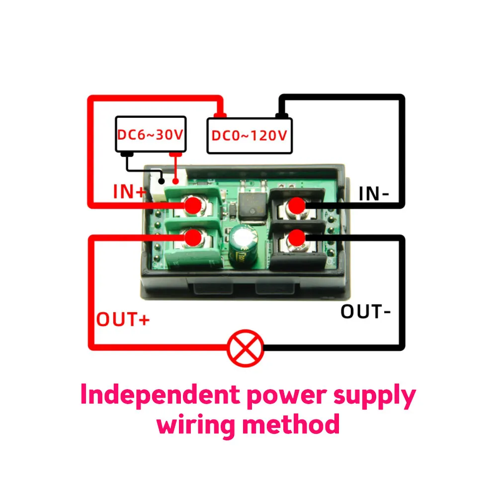 DC6 ~ 30V 20A schermo a colori LCD IPS ad alta definizione da 1.14 pollici strumento di misurazione multifunzione nove in uno schermo a colori LCD