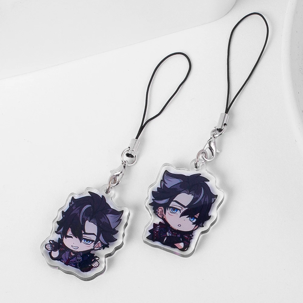 Anime Genshin Impact Wriothesley Game Cosplay Acrylic Key Chain Series Mezzanine Cute Q Edition  Ambitus Gift