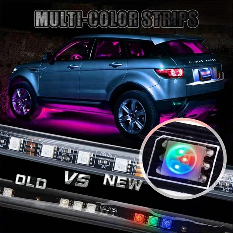 Car Symphony Chassis Light Voice Control APP Colorful Streaming Marquee Trim Light Atmosphere Light For SUV Truck