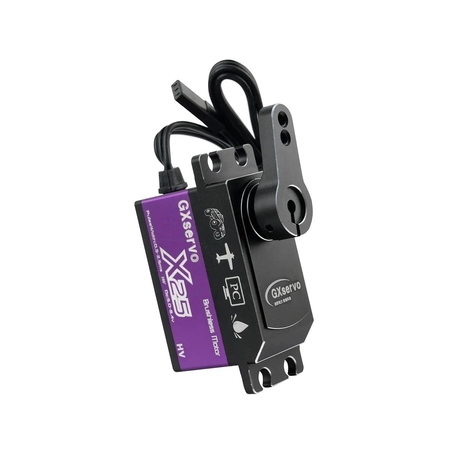 25KG 고속 디지털 브러시리스 서보 방수 메탈 기어 1:10 RC 자동차 로봇 보트용 알루미늄 하우징