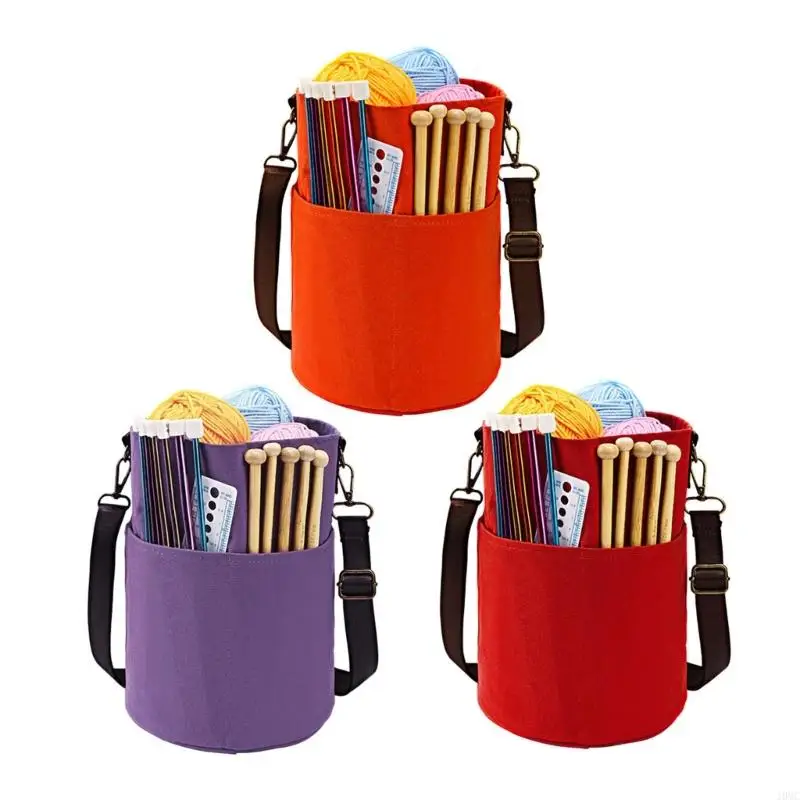 

Portable Drawstring Shoulder Bag for Knitting Tool Storage and Cosmetic Organization J0MC