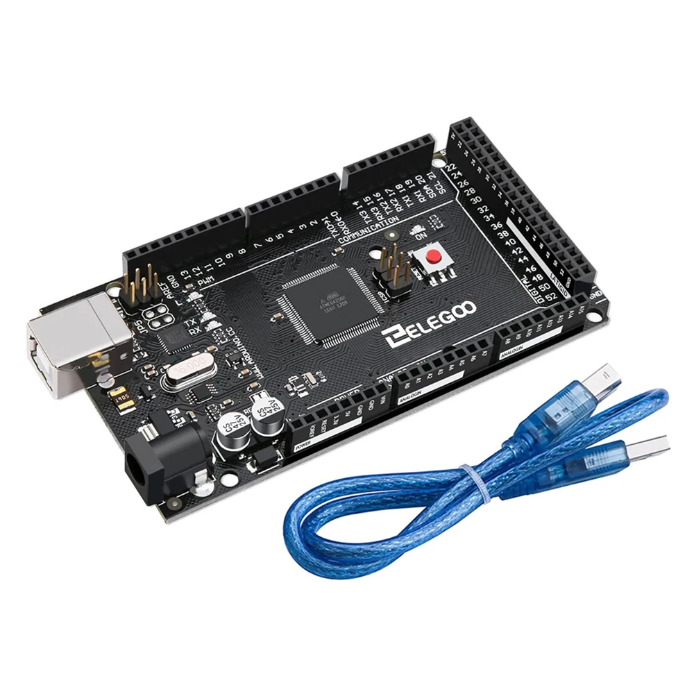 ELEGOO Arduino MEGA R3 Board ATmega 2560 + cavo USB compatibile con progetti Arduino IDE conformi a RoHS