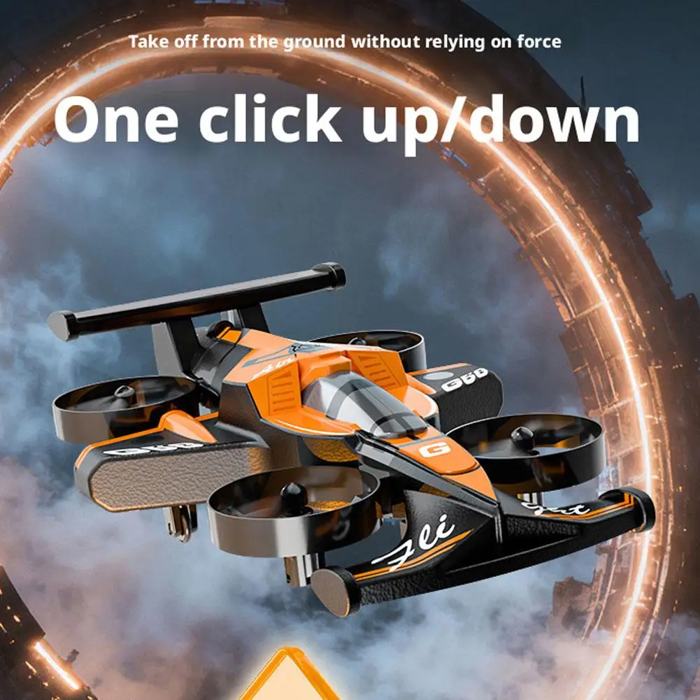 طائرة بدون طيار 2 في 1 RC Flying Stunt مع وضع مقطوعة الرأس وأضواء LED عالية السرعة على الأرض الانجراف 360 ° فليبس كوادكوبتر USB قابلة للشحن #6