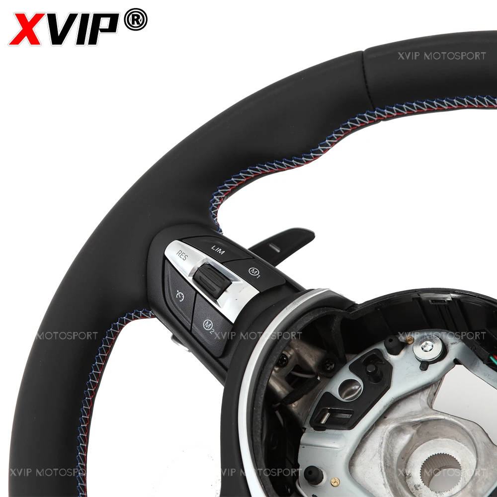XVIP نابا عجلة القيادة الجلدية بدون وسادة هوائية لسيارات BMW X6M F86 13-18 F20 F21 F30 F31 F34 GT F32 F33 F36 F15 F16 F80 F82 F85