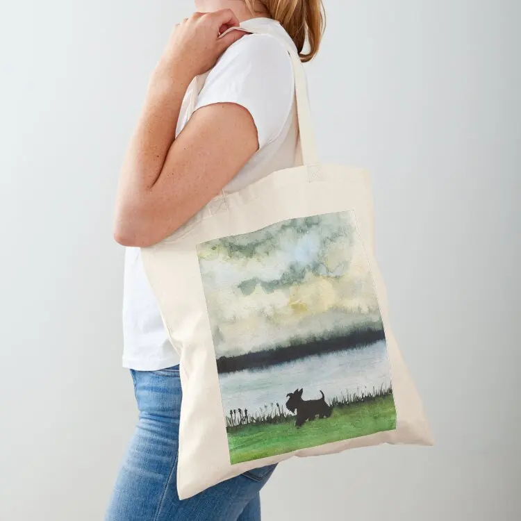 

Scottie Dog Tote Bag sacs de shopping reusable grocery bags large tote bag shopper bag women canvas