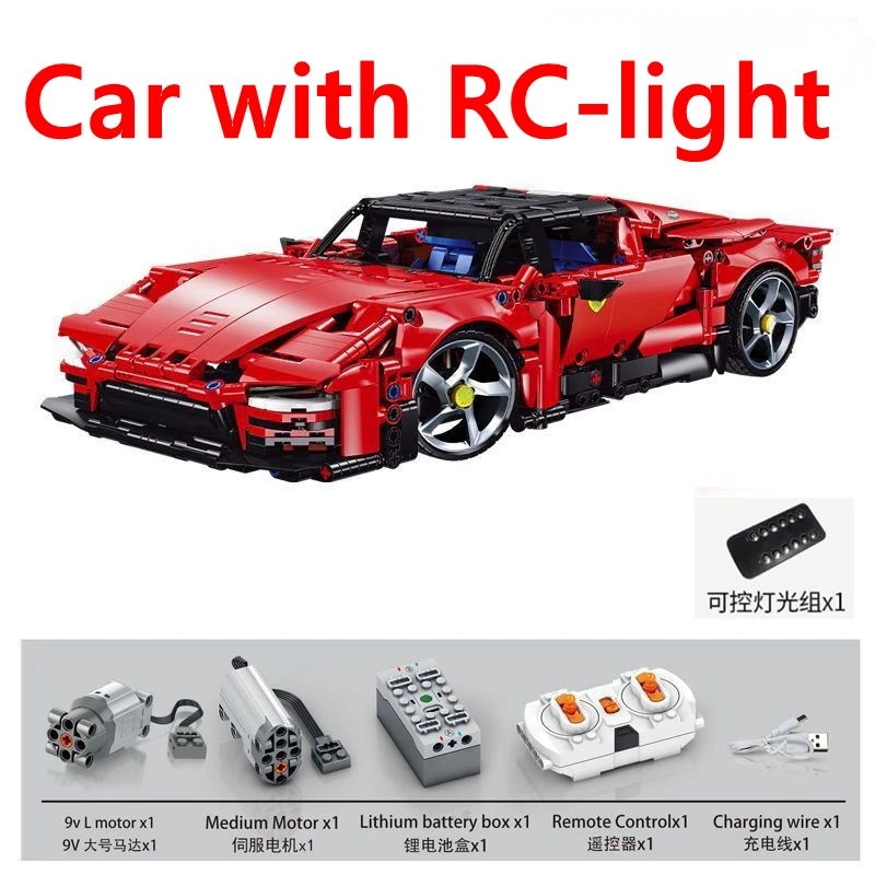 Technical Building Blocks 1400PCS Model Racing Sport Car City Mechanical Speed Vehicle Supercar Brick Puzzle Toys Kid Adult Gift