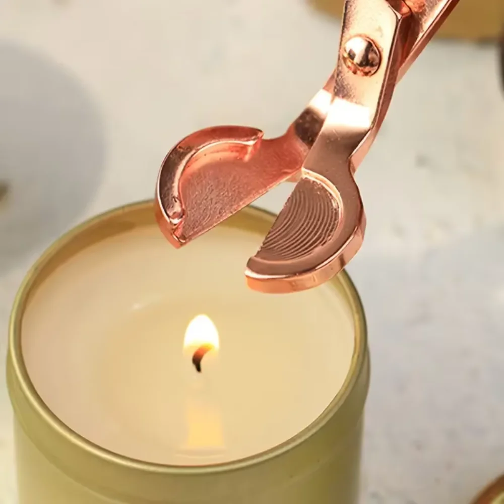 18cm Candle Wick Trimmer Stainless Steel Handmade Tools Candles Core Shears with Long Handle Cutter Round Head