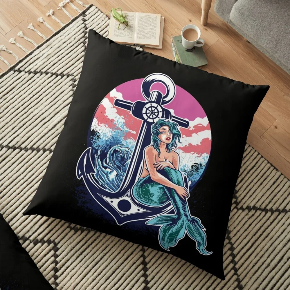 

6ix9ine Mermaid Printed Pillowcase Sofa Car Soft Cushion Cover Case Home Decor Accessories