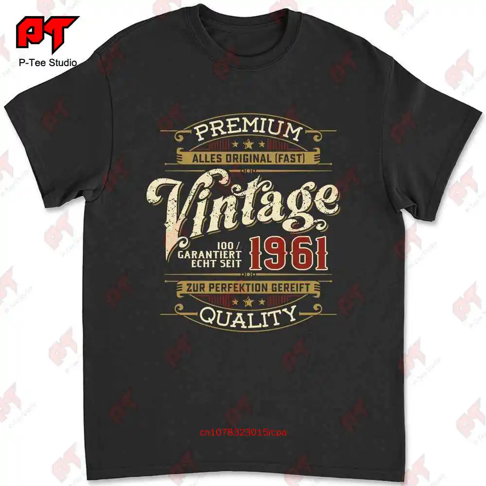 Geburtstag 60 Jahre 100 Premium Seit 1961 Fun Geschenk T-shirt V5G1