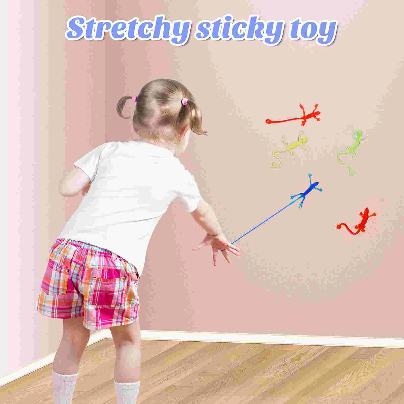 5 Pcs Vent Lizard Toys Stretchable Class Party Favors For Kids Goodie Bags Models Adornments