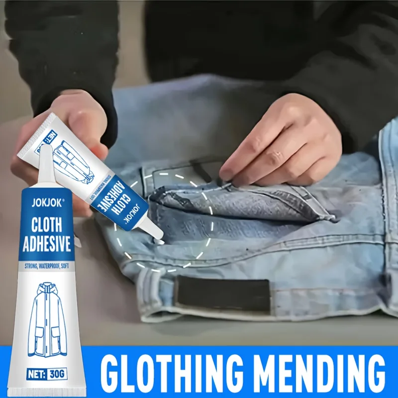 Transparent Adhesive for Plastic&Cloth, Washable Patch for Invisibly Mending Clothes,Ideal for DIY Crafting & Temp Fix Solutions