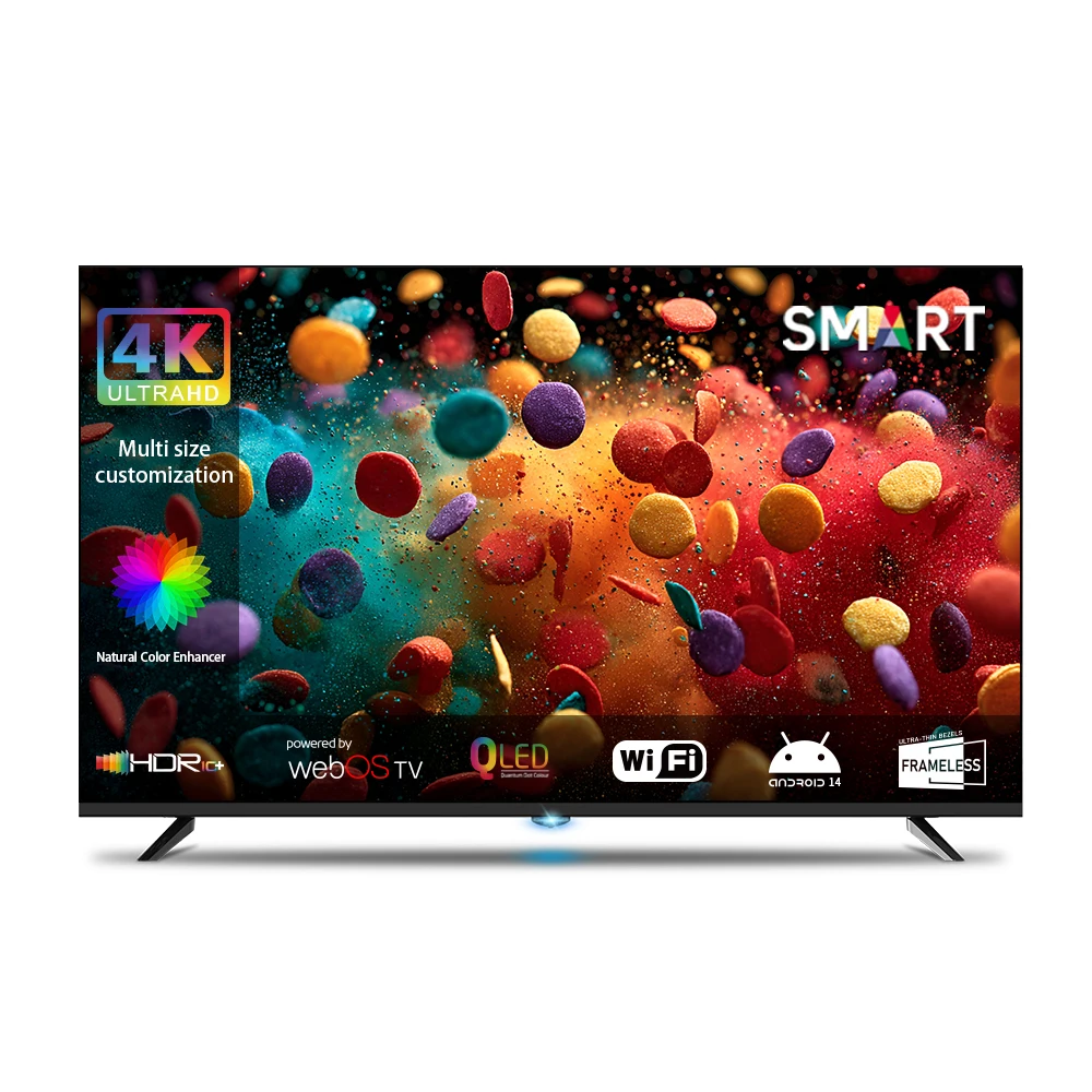 China Certified Quality Factory 2K 4K Android Televisions 32 40 43 50 55 60 65 70 75 85 Inch LCD HD Flat Screen LED Smart Tv