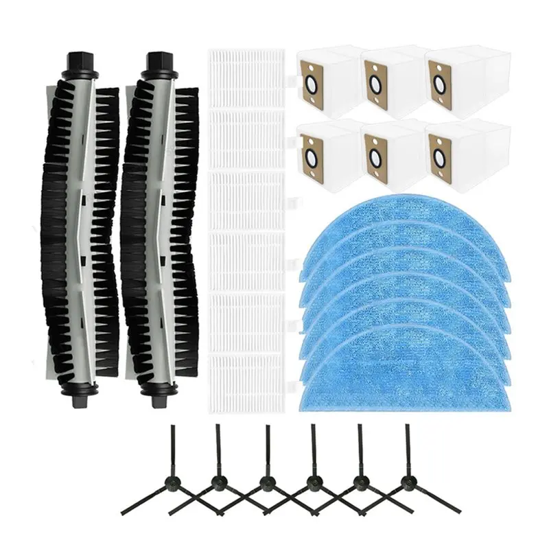 

For Ilife A30 Pro Accessories Main Side Brush Hepa Filter Dust Bag Mop Cloth Washable Replacement Parts Kit-Best Selling