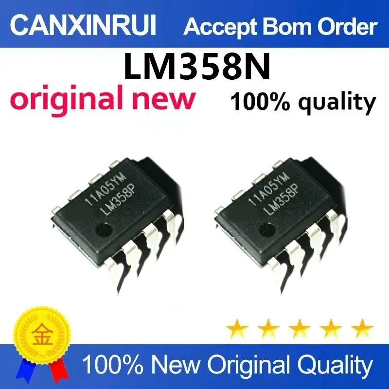 （5pcs-100pcs）Brand new original direct insertion LM358N LM358P LM358 DIP-8 direct insertion 8-pin operational amplifier