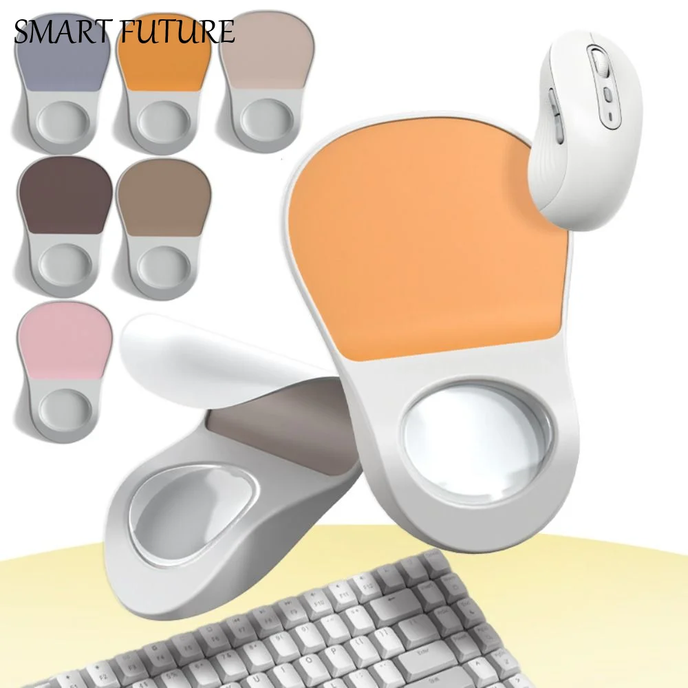 

Smooth Surface Ergonomic Mouse Pad Comfortable Wear-resistant Soft Wrist Rest Mousepad Non-Slip Easy Clean Keyboard Hand Rest