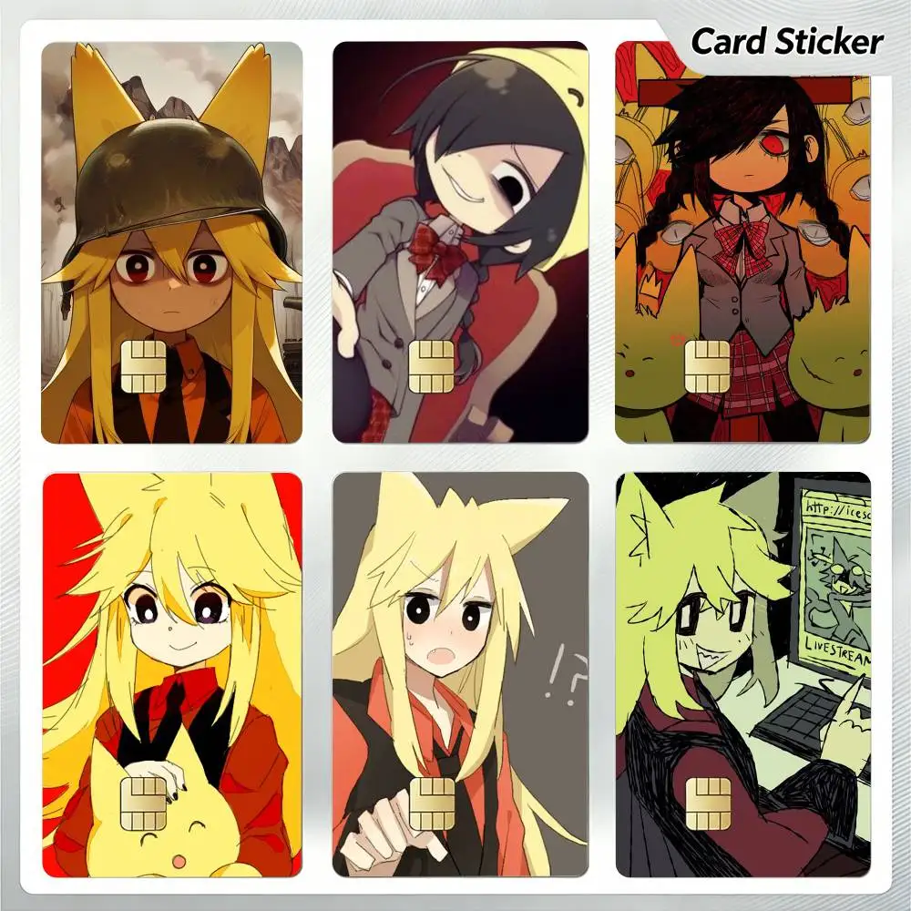M-Mogeko C-Castle Credit Card Skin Stickers For VISA Bank Bus Metro Access Card Protective Film Cover Sticker