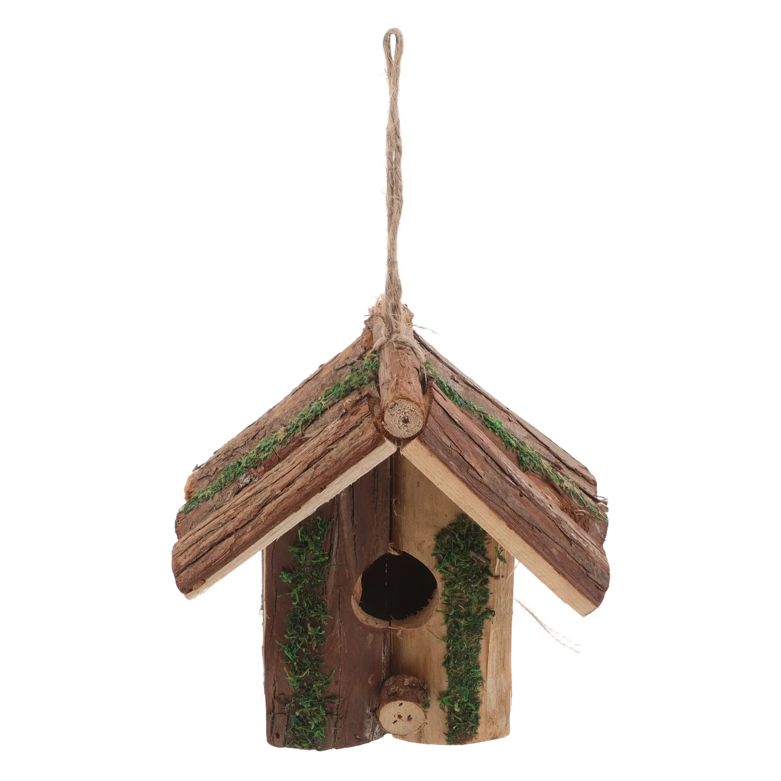 

Hanging Bird House Unique Cottage Style Garden Decor Hummingbird Nest Ornament Ventilated Structure Rustic Charm Easy