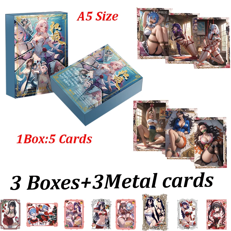 

Newest Choice Godess Story A5 Size Goddess Card Matchmaker Anime and Game Doujin Collection Card Booster Box Birthday Toy Gifts