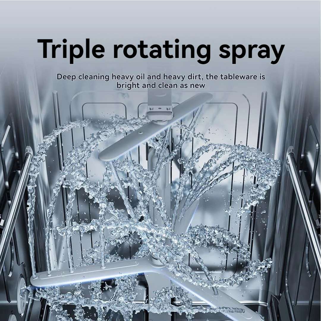 Integrated Sink Dishwasher Xiaomi Mijia Smart Embedded Dual Purpose Dishwasher 16 Sets N1 Large Capacity QMDW1602M Built-in Dish