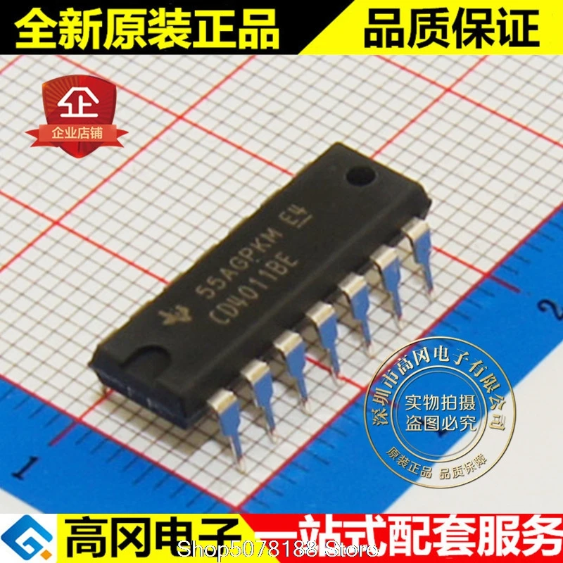 

Оригинальный CD4011BE CD4011 DIP14 TI, новинка, быстрая доставка, 5 шт.