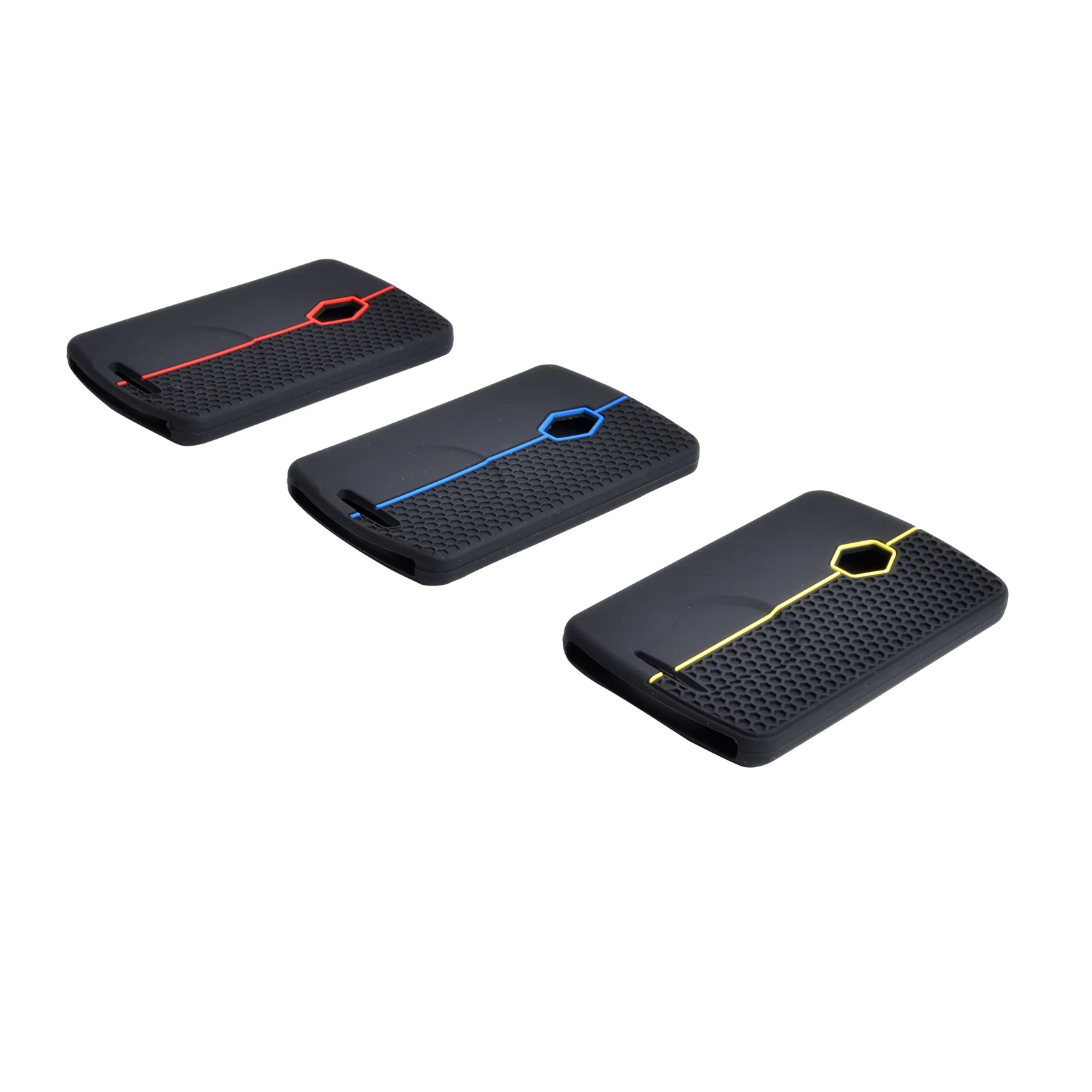 Silicone Key Case for Renault Megan 3 Laguna Fluence NEMA Clio 4 Captur Zoe Card 4 Button Key Cover Remote Protection Keychain