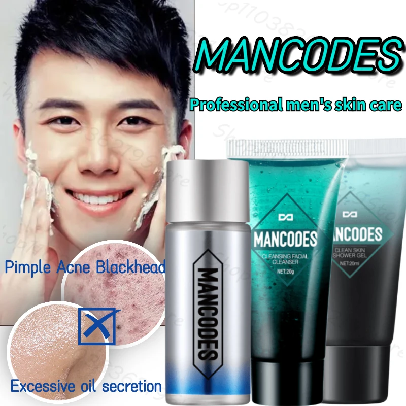 

MANCODES Professional Men's Facial Skin Care Cleansing Essence Body Soap Deep Cleansing Moisturizing Oil Control Skin Care