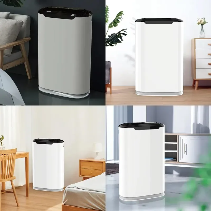 Portable Smart UV Air Purifier with HEPA Filter Negative Ion Battery Powered for Car Home and Commercial Use