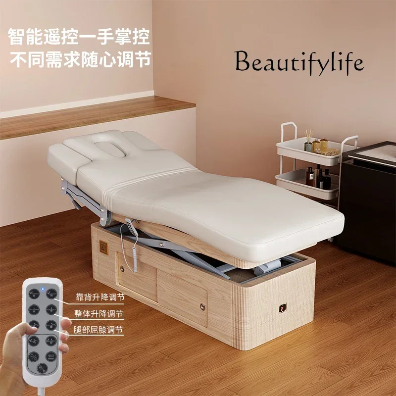 Q  Electric Lifting Beauty Bed, Special Bed For Beauty Salon, Small Apartment Removable Massage Massage Bed