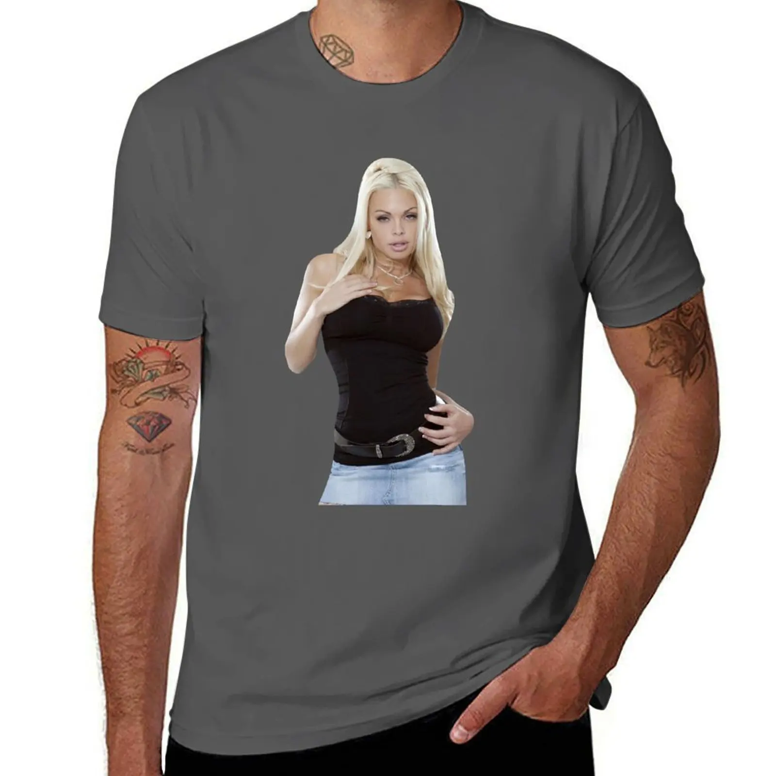 

Jesse Jane T-Shirt cotton tshirt 100% black cotton t-shirt plain for man package T-Shirt