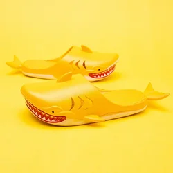 Funny Shark Kid Slippers Boy Girl Shoe Creative Cartoon Home Indoor Slippers Kid Shoe Fashion Casual Non-Slip Bathroom Shoe