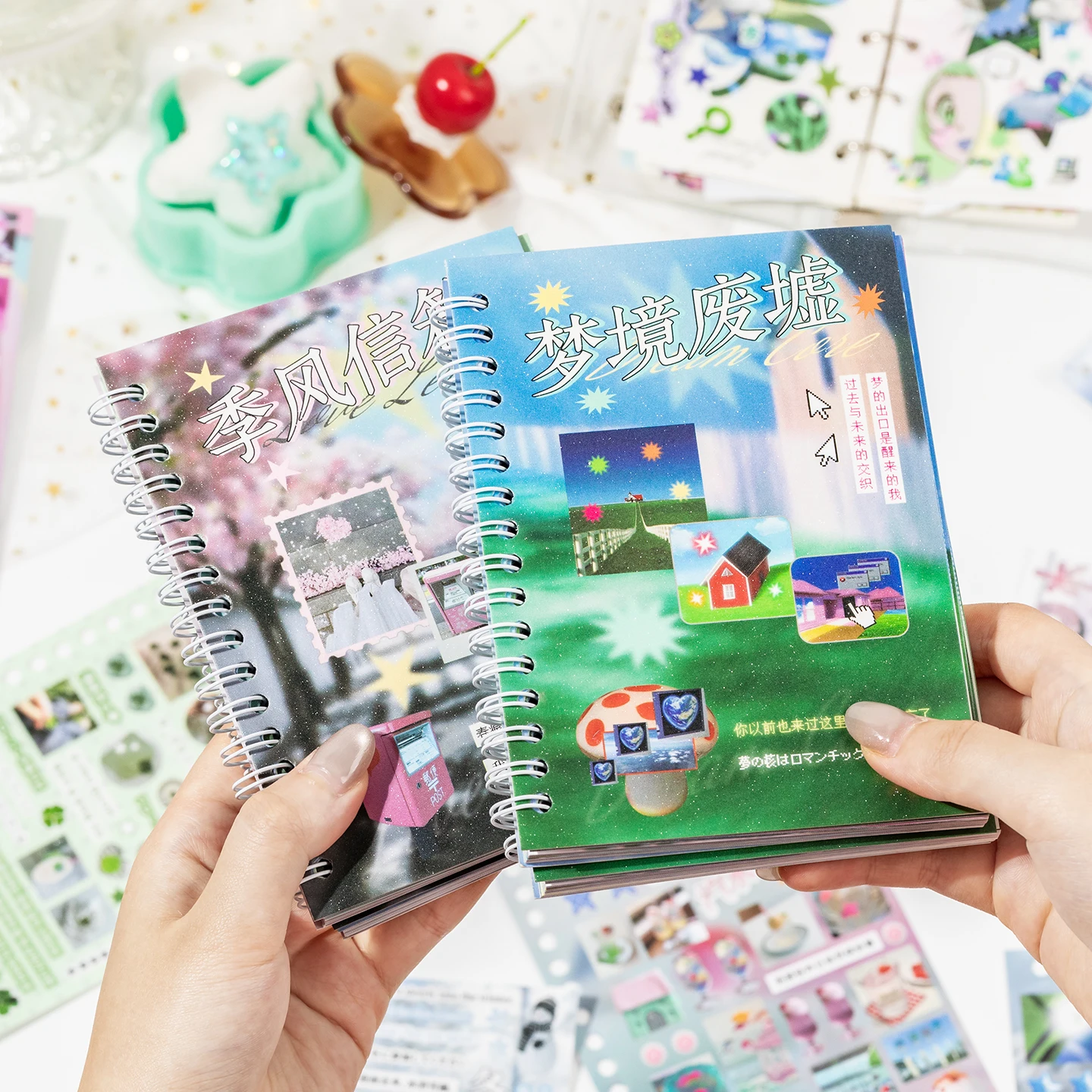 30 قطعة/كتاب لطيف يموت قطع فلاش ملصقات الزخرفية كتاب DIY بها بنفسك سجل القصاصات جراب هاتف الديكور مادة الكولاج القرطاسية الجمالية #5