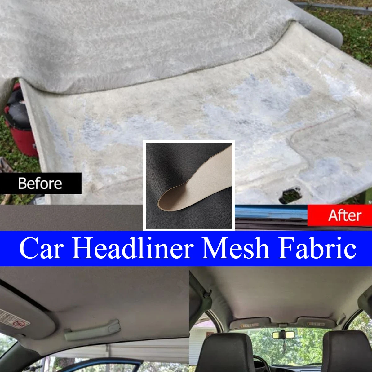 

Ткань для ремонта потолка автомобиля/фургона 100/200/300x150 см, пеноматериал для обивки салона, подкладка для ремонта потолка