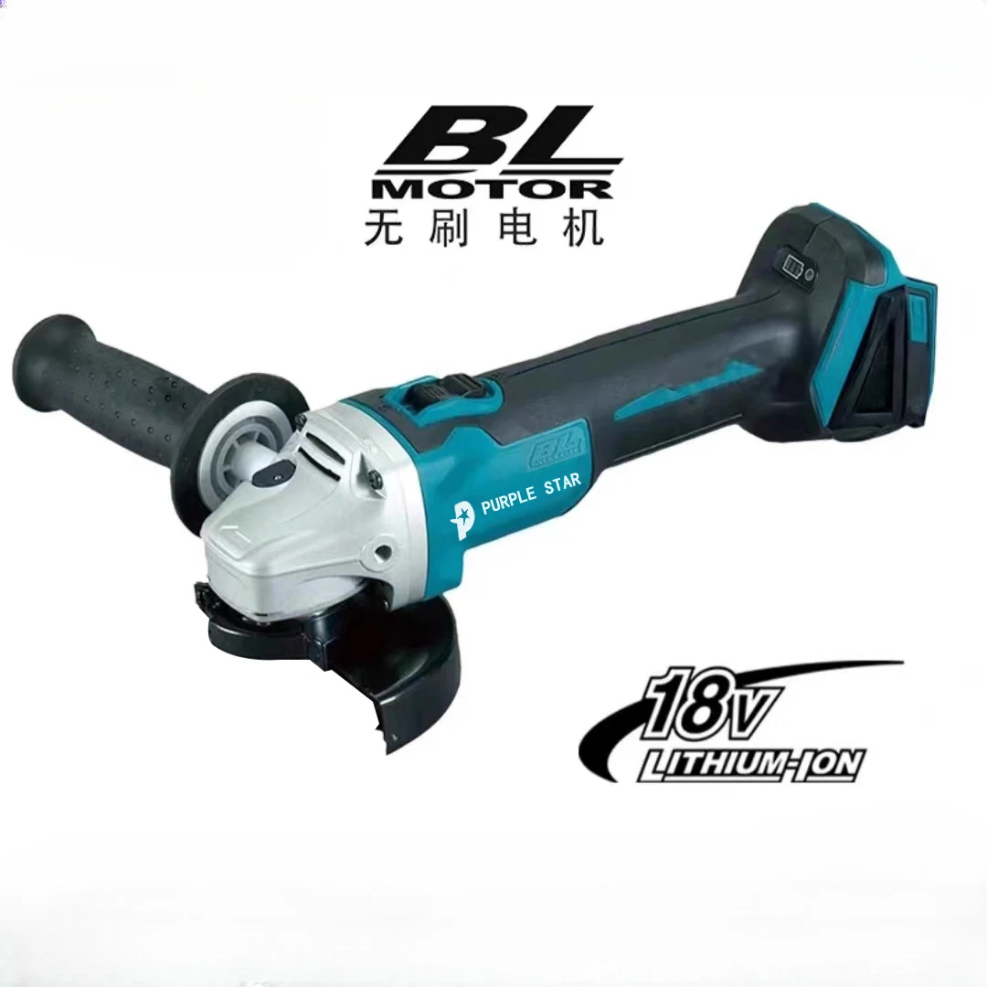 Amoladora angular eléctrica de litio sin escobillas, máquina de corte recargable, pulidora de alta potencia para Makita, 18V, 125mm, DGA404