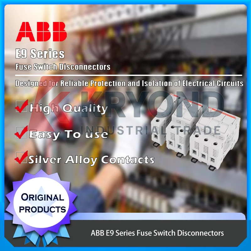 ABB E91 E92 E93 وحدات فيوز حامل فيوز التبديل فاصل 10x38 مللي متر 32A 690 فولت للأتمتة الصناعية والمعدات الكهربائية #1