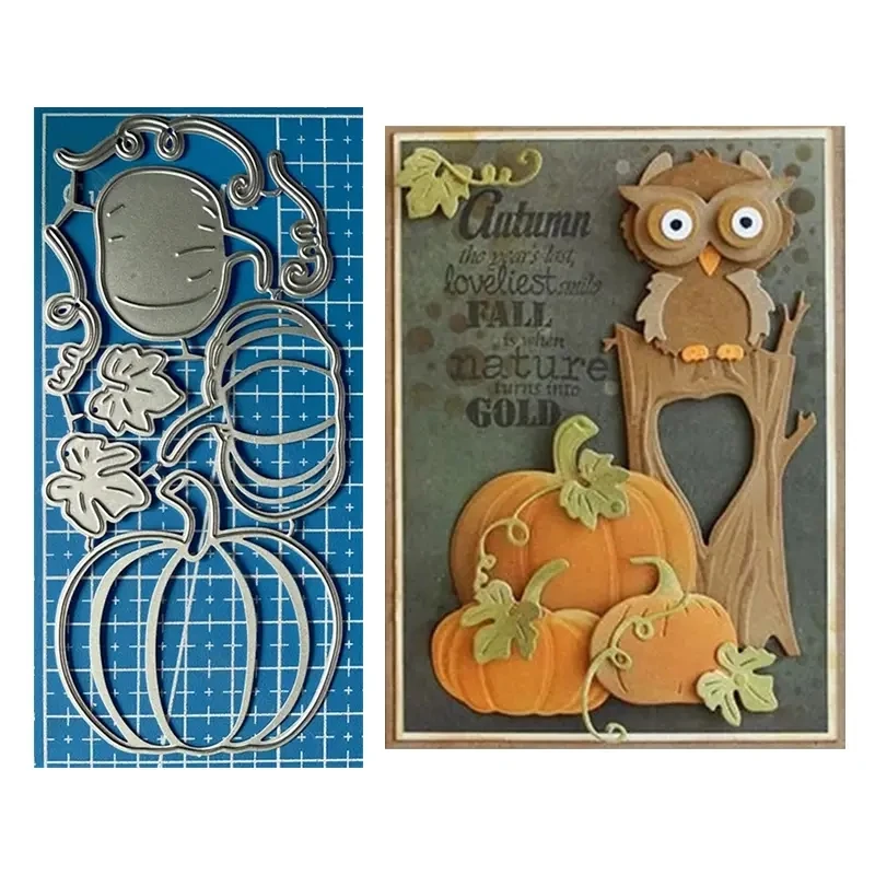 Halloween Pumpkin Box Metal Cutting Dies Scrapbook Embossing Folder for Paper Craft DIY Handmade