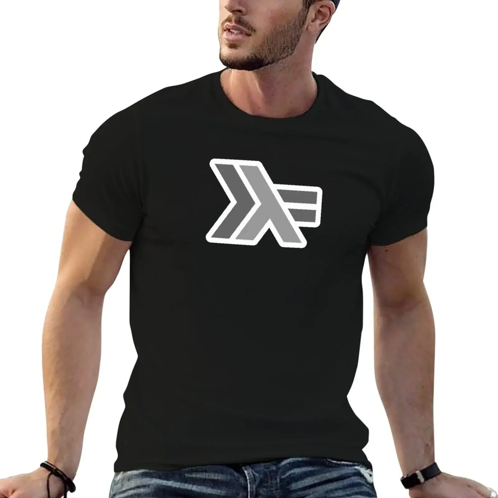 haskell (round outline) T-Shirt aesthetic clothes cheap stuff kawaii clothes plus size clothes mens t shirt graphic