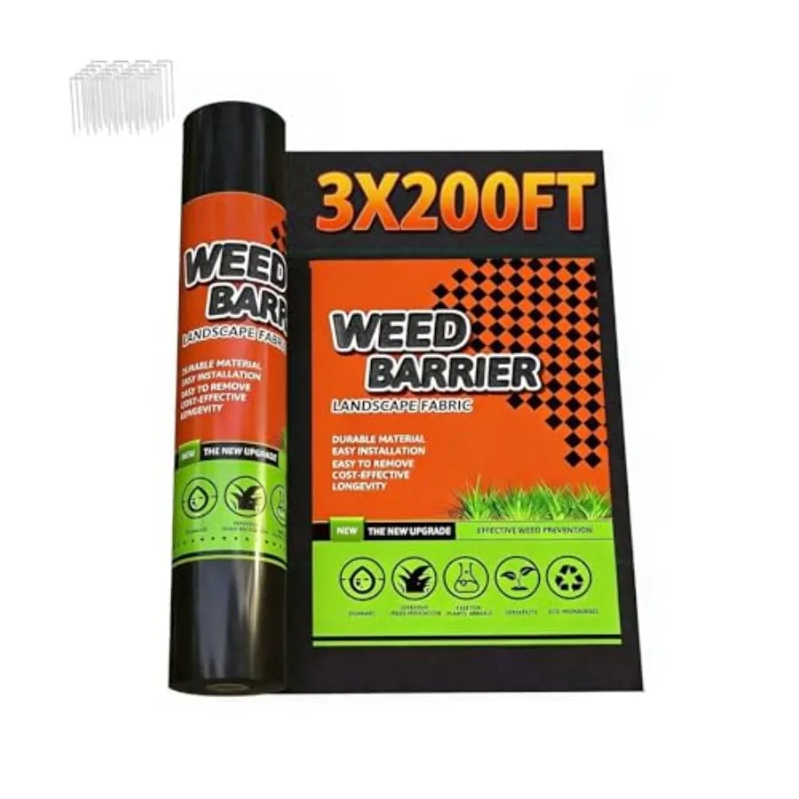 

Геотекстиль для ландшафтного дизайна, 3 размера, усиленный, тканый, для защиты от сорняков, для подъездных дорог, 3x200 футов, коричневый, прочный и эффективный