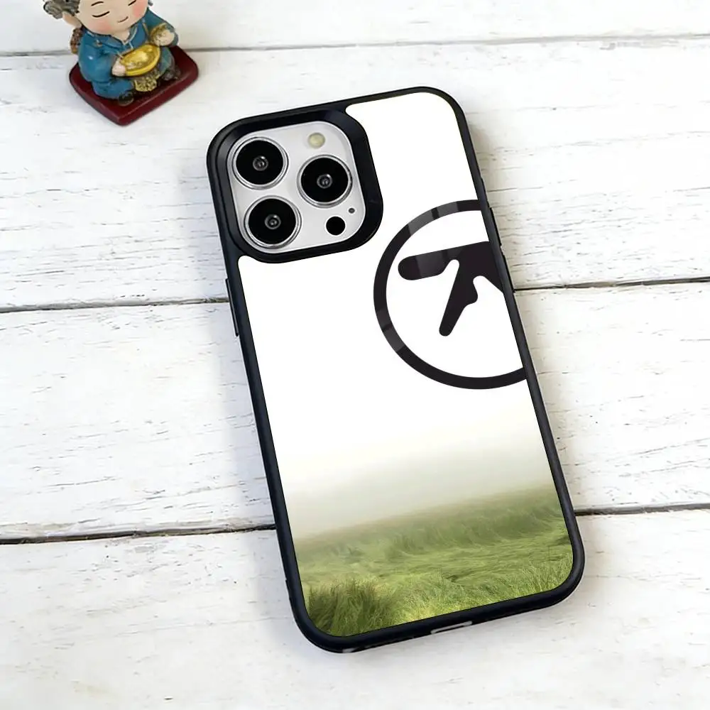 A-Aphex Twin Logo Phone Case For iPhone17,16,15,14,13,12,11 Plus,Pro Magnetic with Magsafe Wireless Charging